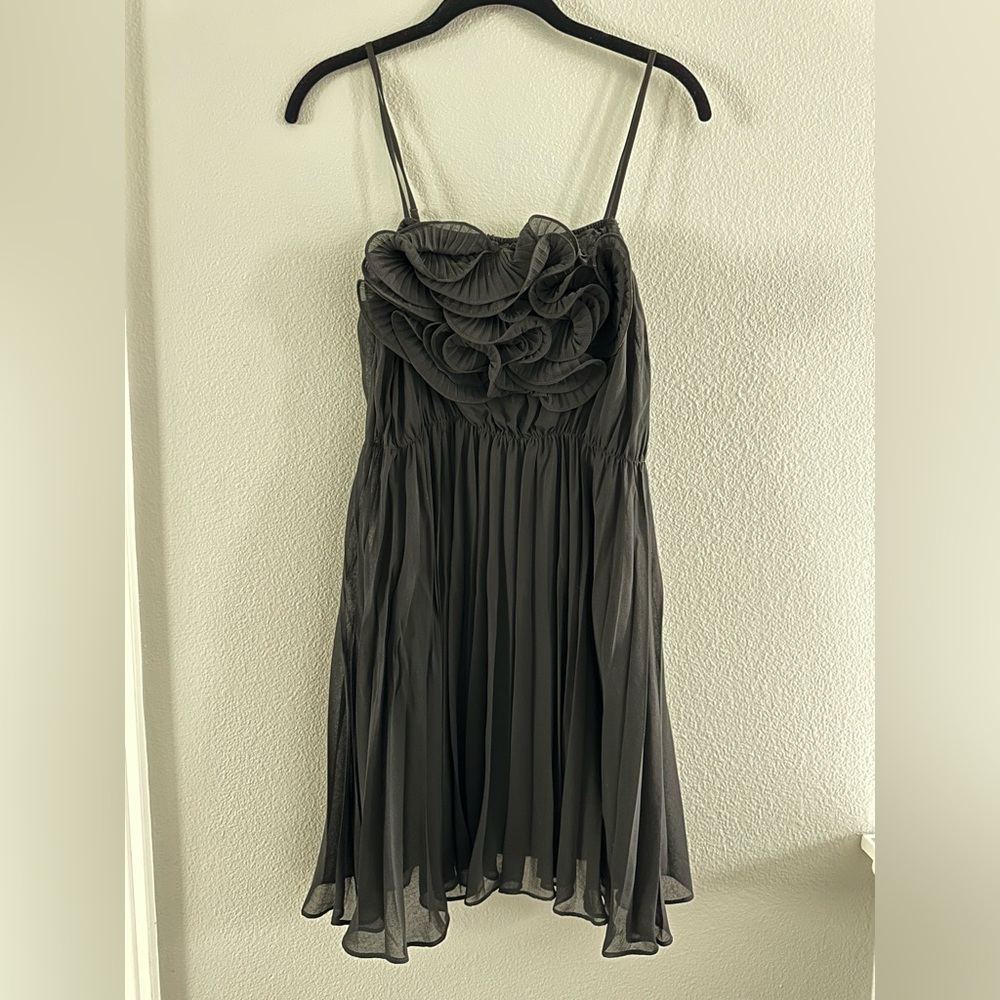 Daisy Shoppe Black Ruffle / Pleated Dress